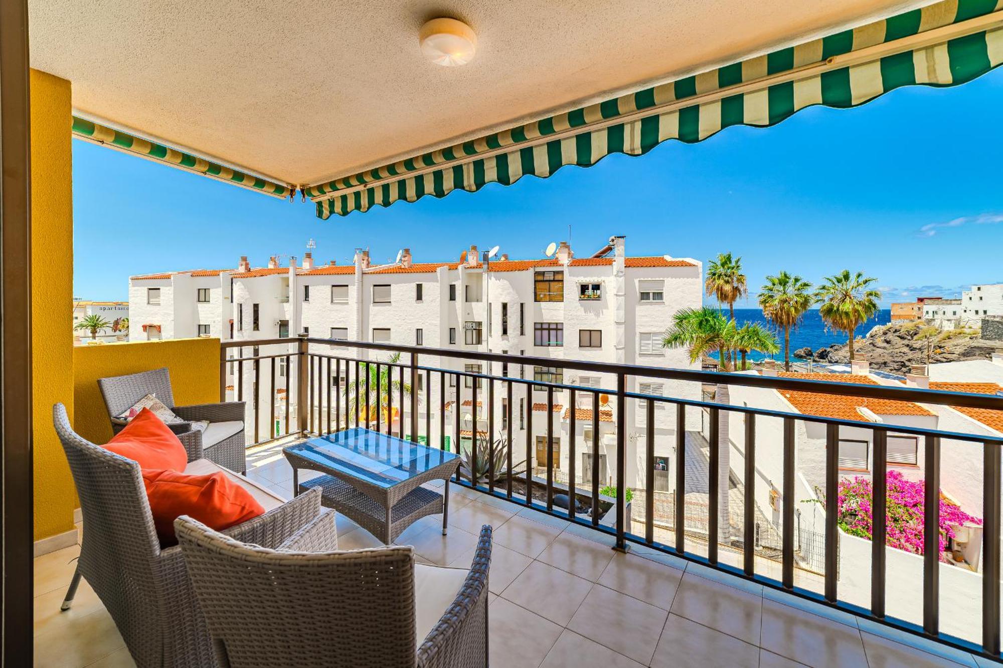 פוארטו דה סנטיאגו Family Apartment With 3 Bedrooms And Balcony Near Los Gigantes And Ocean מראה חיצוני תמונה